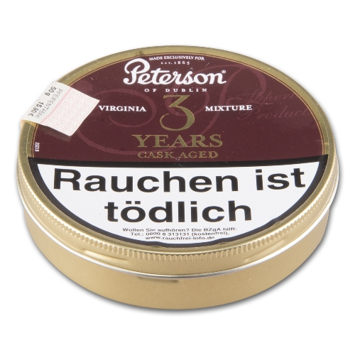 Peterson Cask Aged 3 Years Virginia Mixture Pfeifentabak Dose