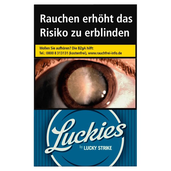 Luckies Crafted 1871 Blue OP Zigaretten Schachtel