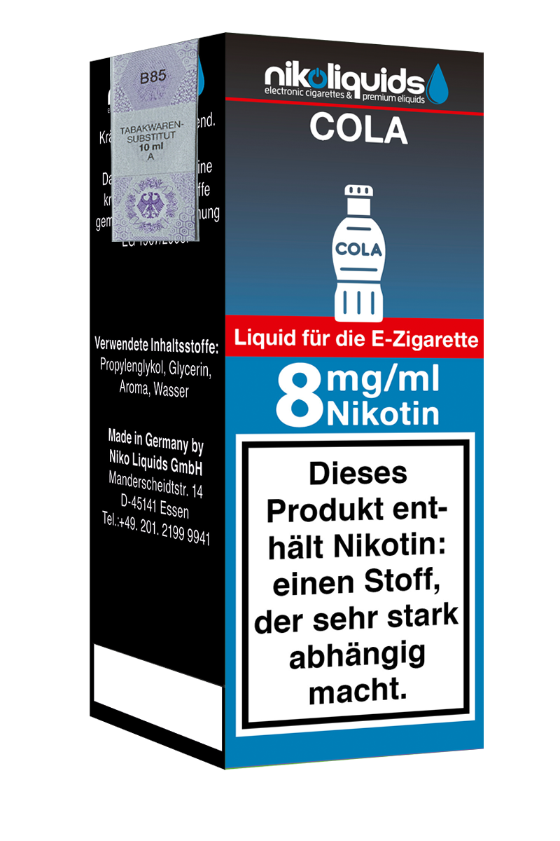 E-Liquid Nikoliquids Cola 8 mg 70 Pg 30 Vg