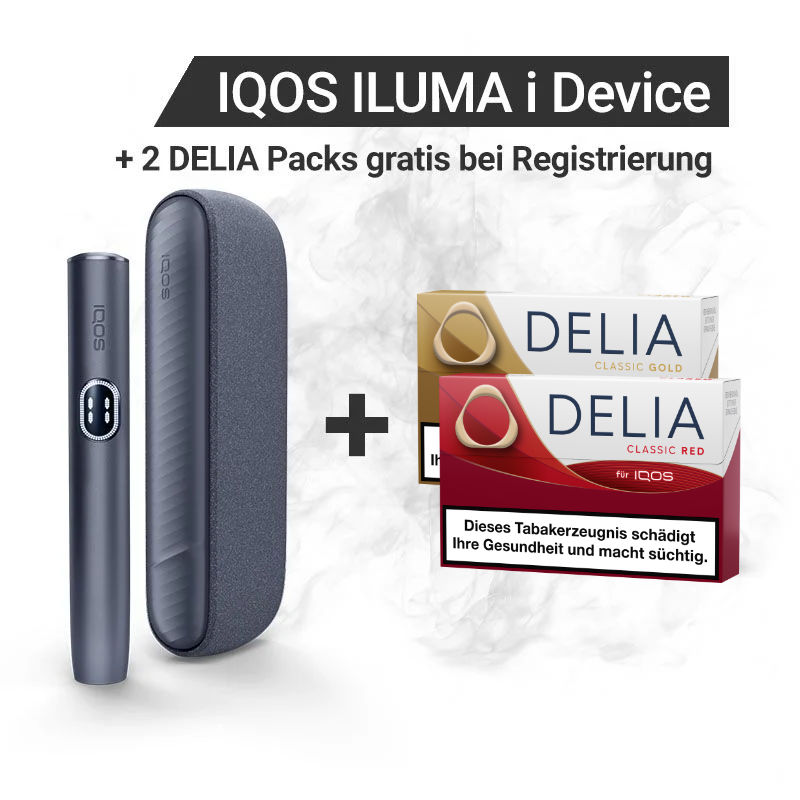 IQOS ILUMA i + Gratis DELIA Sticks bei Registrierung Midnight Black