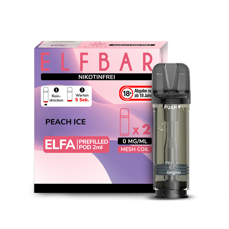 Elfbar Elfa Pods Peach Ice - Nikotinfrei