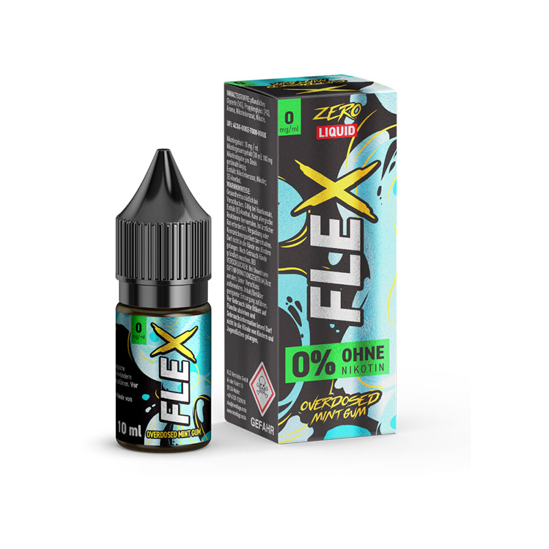 Revoltage Flex Overdosed Mint Gum 0mg Liquid Flasche