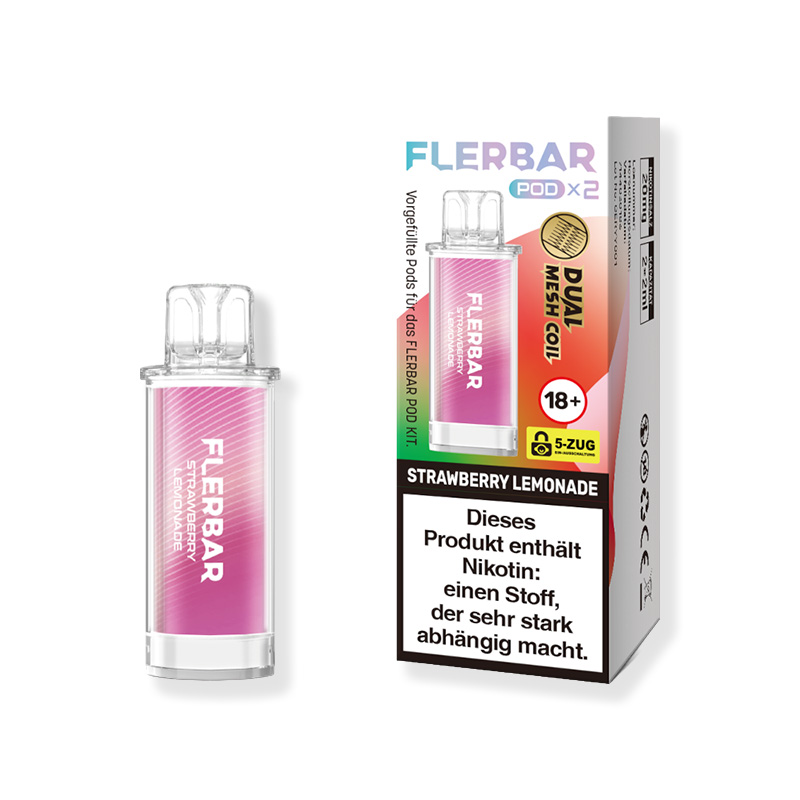Flerbar Strawberry Lemonade 20mg Prefilled Pods