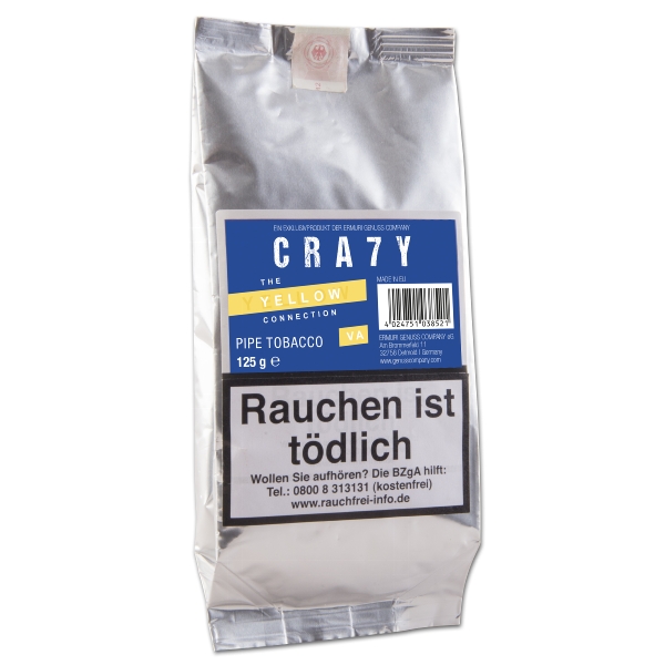 Crazy Yellow Pfeifentabak Packung
