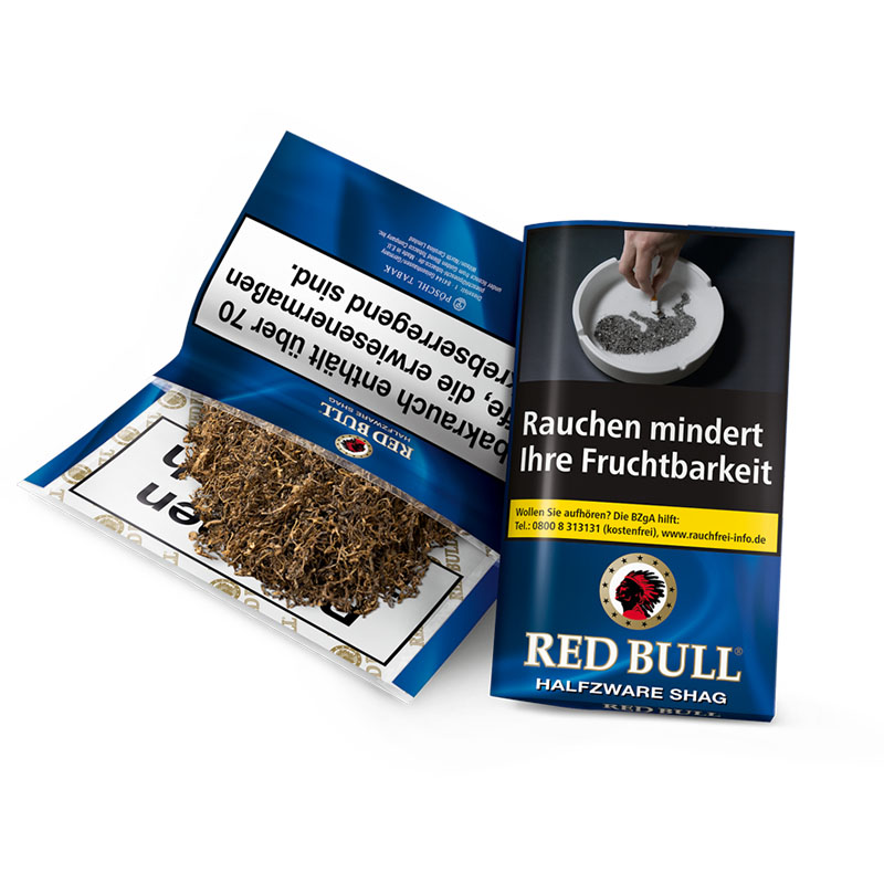 Red Bull Halfzware Tabak Packung