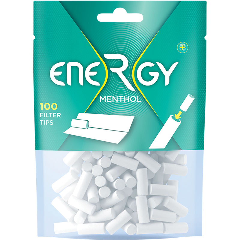 Energy Menthol Filter Tips + Packung