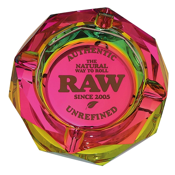 RAW Aschenbecher Glas Rainbow