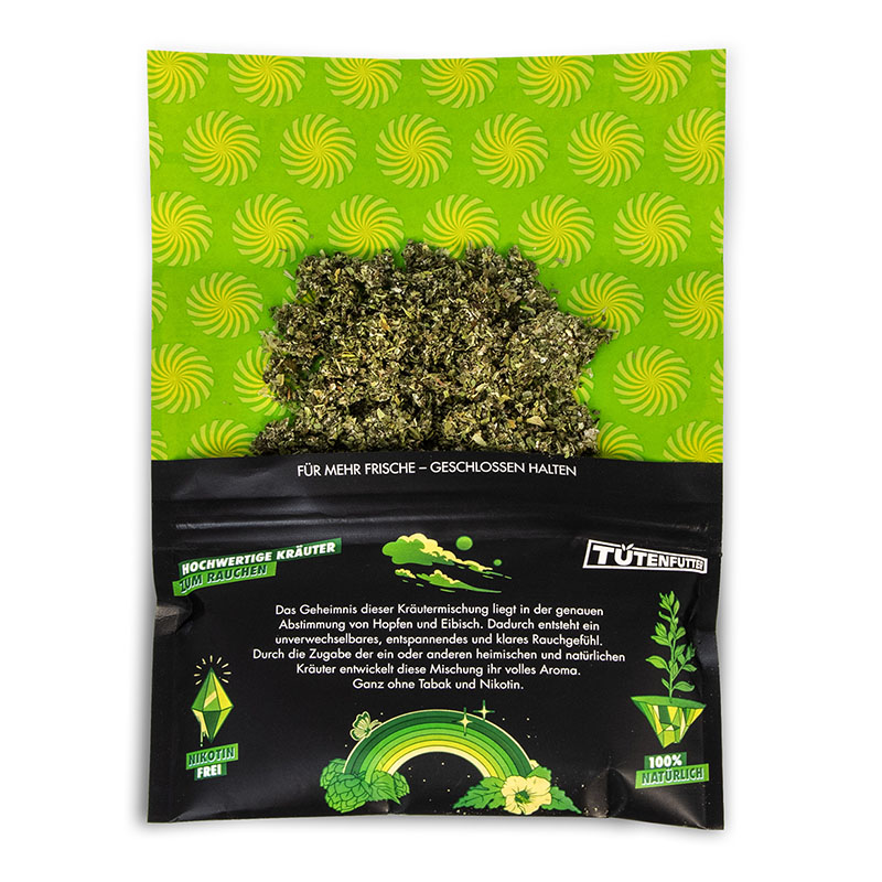 Tütenfutter Green Kräutermischung Pouch offen