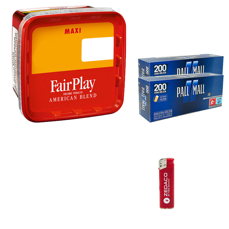 Fair Play Red Giga Volumentabak Eimer Aktion Small Pall Mall Blau