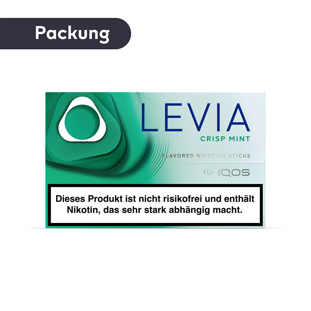 LEVIA Sticks Crisp Mint Packung