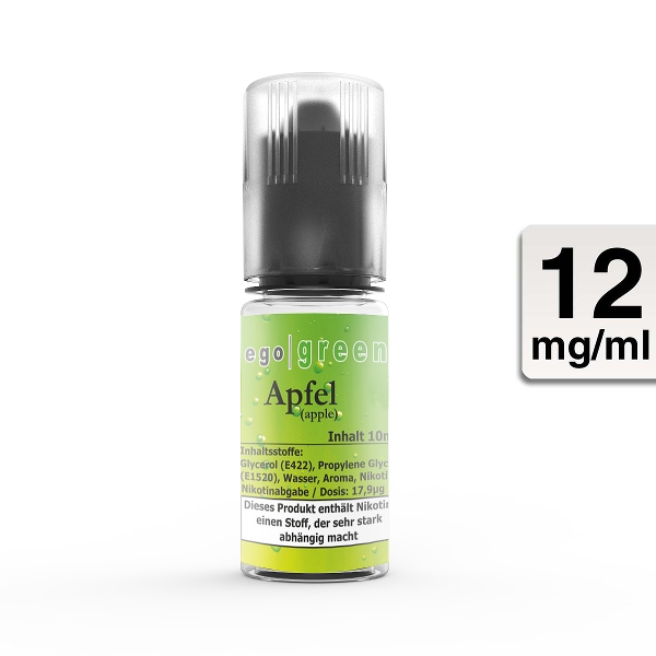 E-Liquid Ego Green Apfel 12 mg