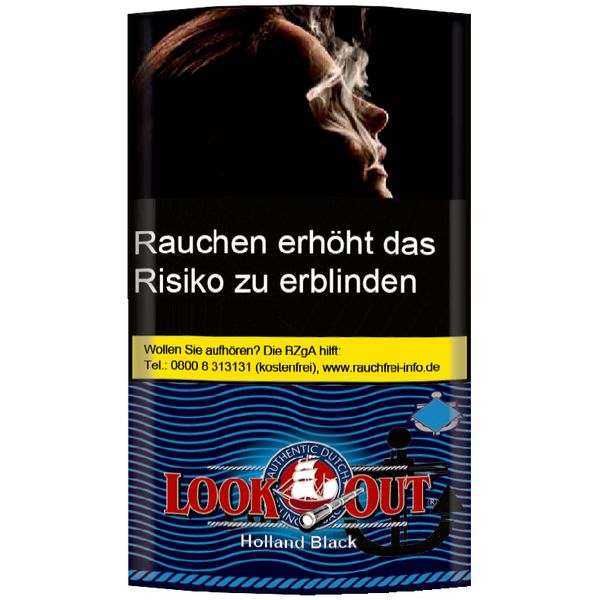 Look Out Tabak Holland Black Pouch