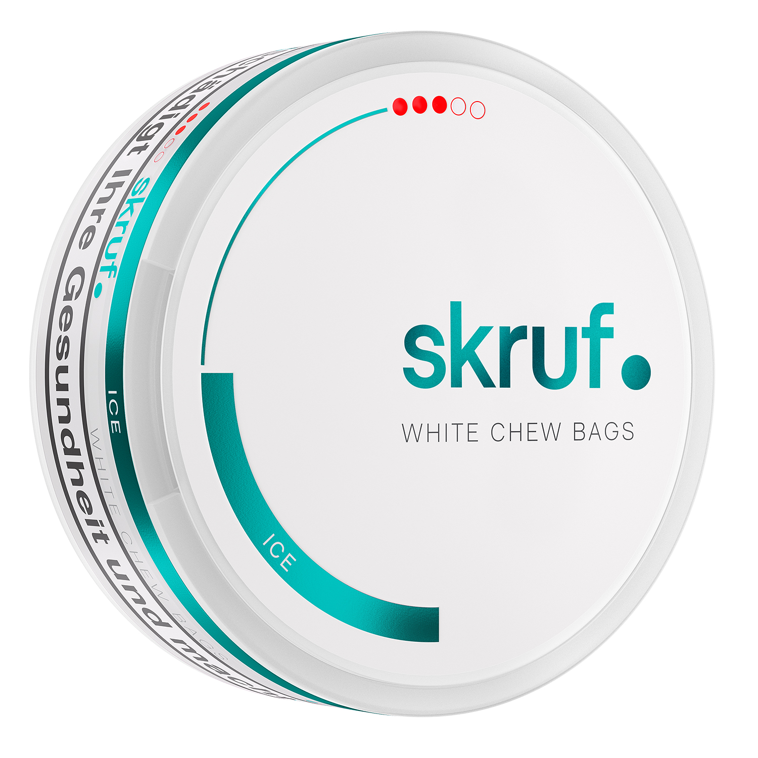 Skruf White Chew Bag Ice Strong #3 Dose