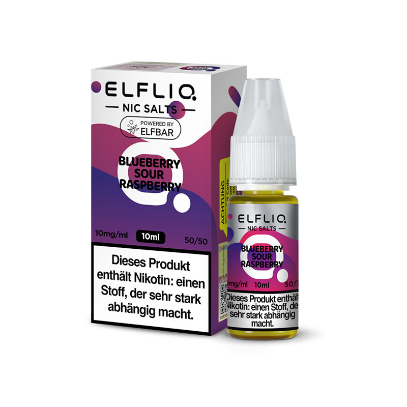 Elfbar Elfliq Blueberry Sour Raspberry 10mg Nikotinsalz