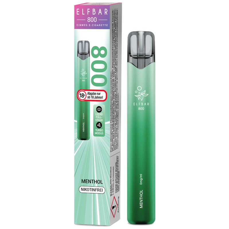 Elfbar 800 Menthol 0mg Einweg E-Zigarette