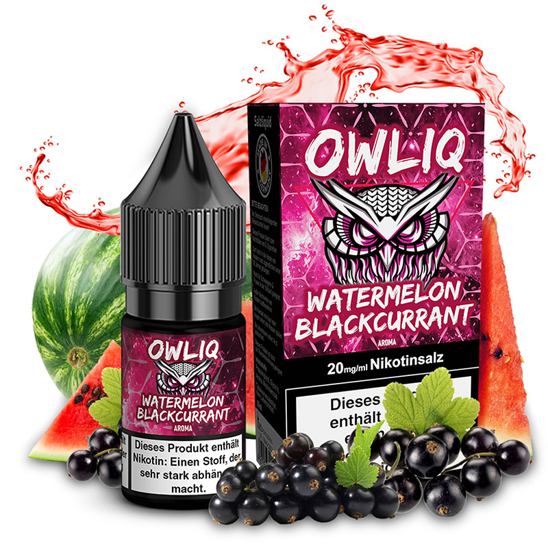 Owliq Watermelon Blackcurrant 20mg Nikotinsalz Liquid