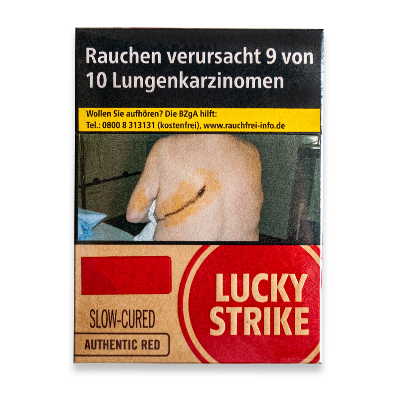 Lucky Strike Authentic Red Giga Zigaretten Schachtel