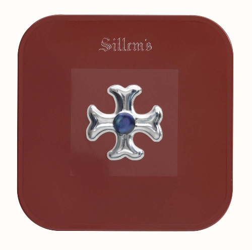 Sillem´s rot Schmuckdose Pfeifentabak Dose