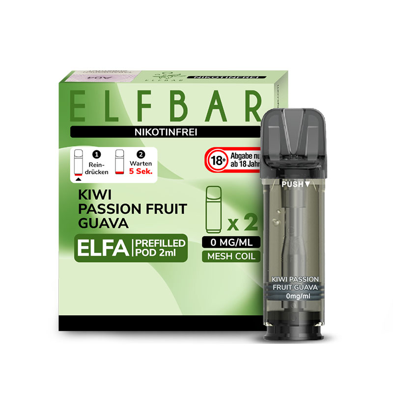 Elfbar Elfa Pods Kiwi Passion Fruit Guava - Nikotinfrei