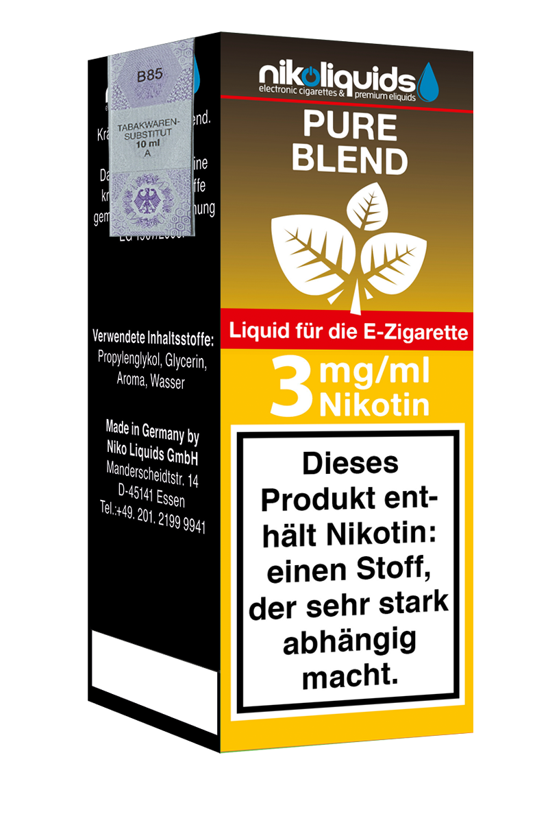 E-Liquid NIKOLIQUIDS Pure Blend 3 mg
