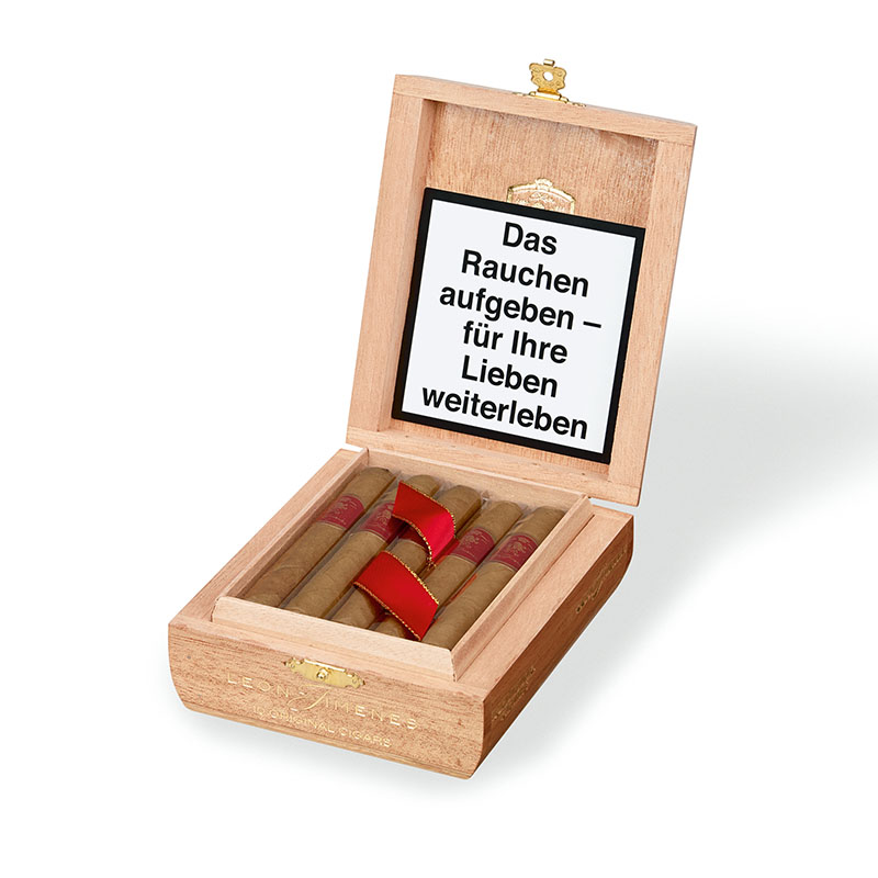 Leon Jimenes Petit Corona Zigarren Kiste offen