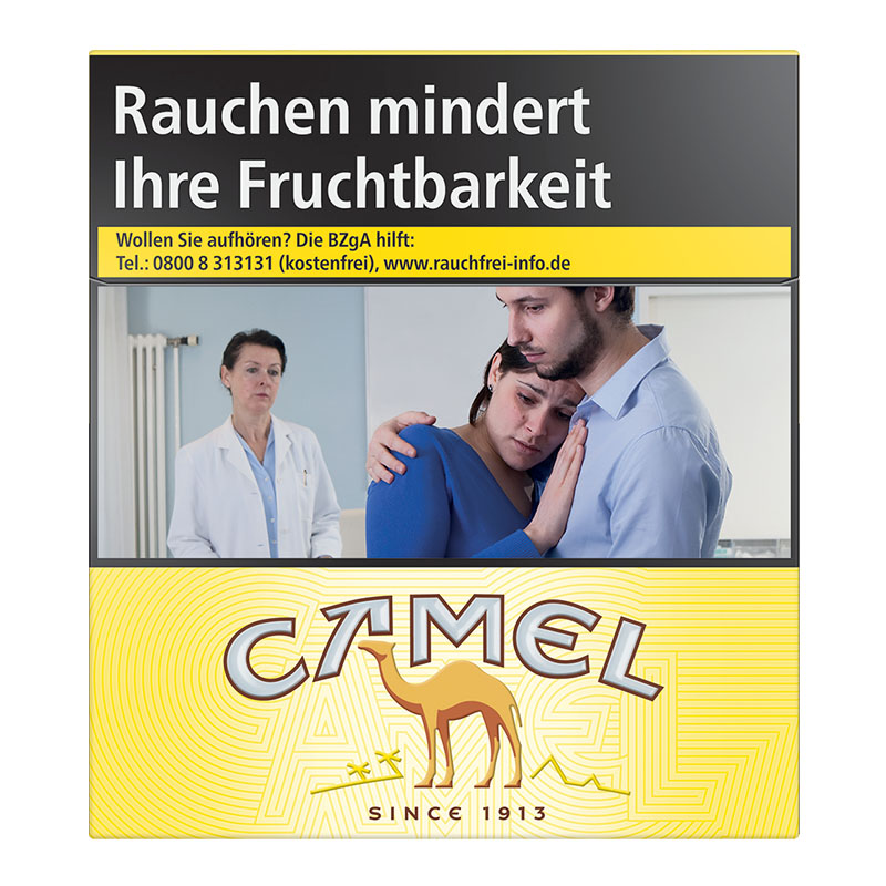 Camel Yellow 6XL Zigaretten Schachtel