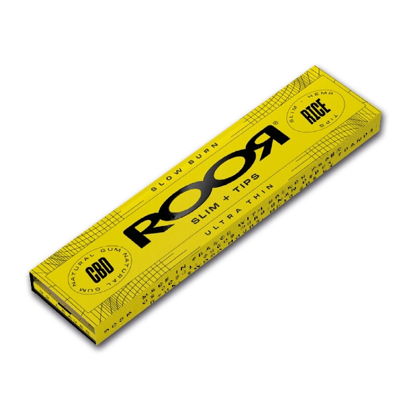 Roor Rice Slim + Tips Zigarettenpapier Packung