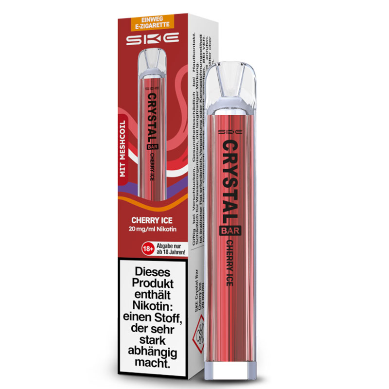 SKE Crystal Bar Cherry Ice 20mg Einweg E-Zigarette