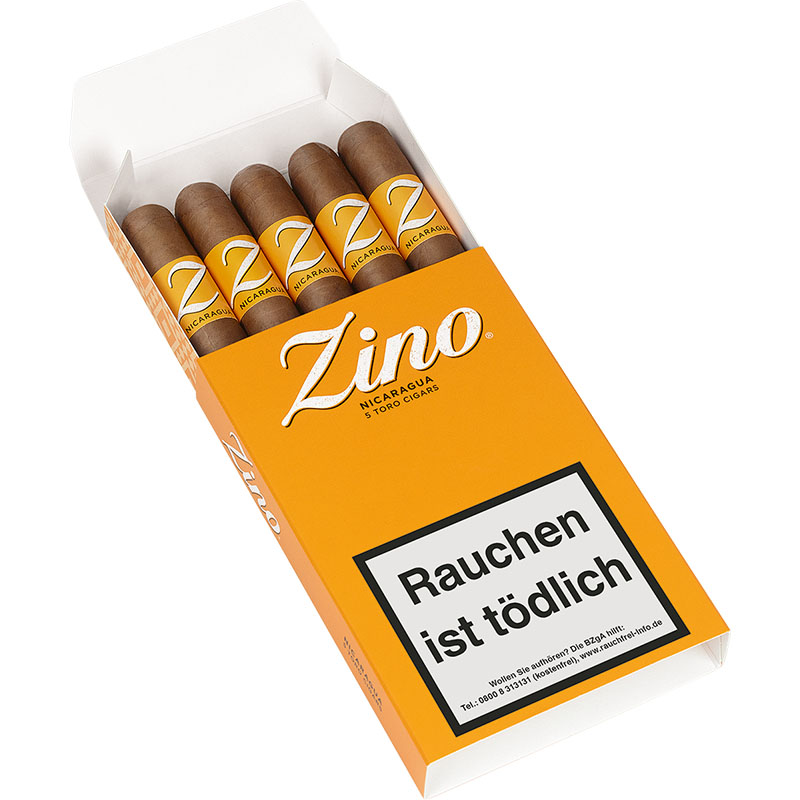 Zino Nicaragua Toro Zigarren Schachtel offen