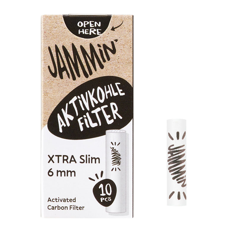 Jammin Aktivkohlefilter Packung 6 mm