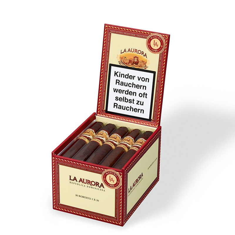 La Aurora 1985 Maduro Robusto Zigarren Kiste