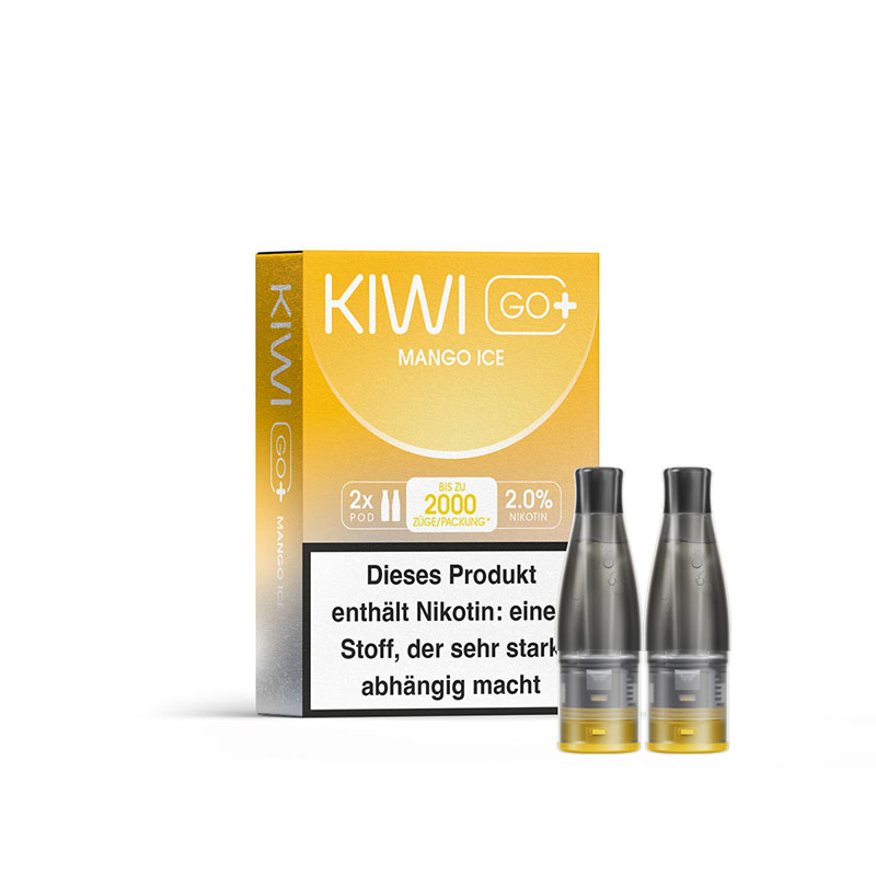 KIWI Go+ 20mg Prefilled Pods Packung Mango Ice