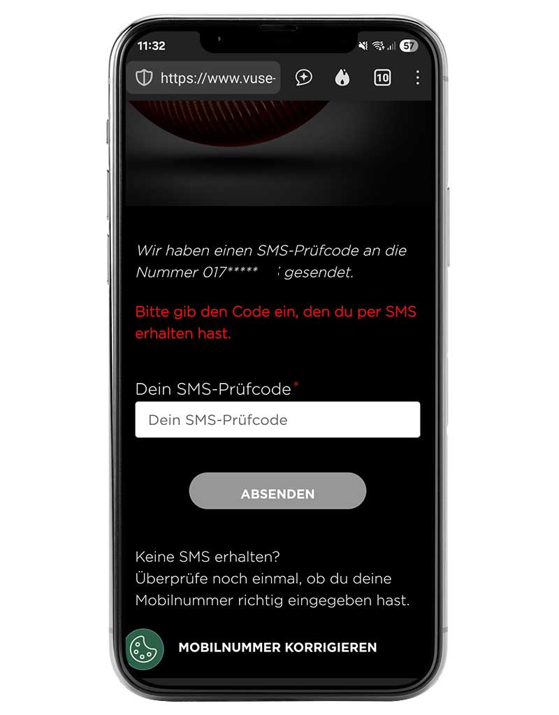 VUSE-Ultra-ID_Geratecode_Beispiel_Zedaco