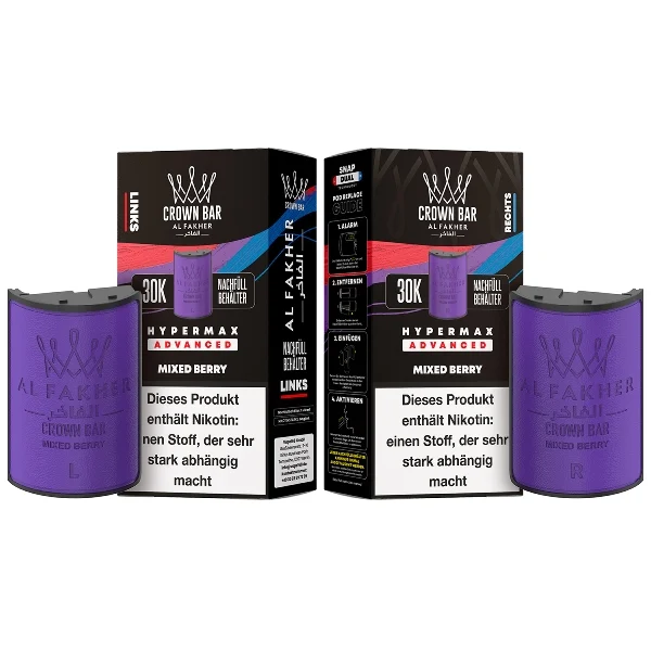 Al Fakher Hypermax Mixed Berry 6mg Prefilled Pods
