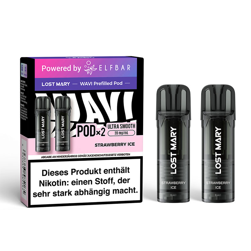 Lost Mary Wavi Strawberry Ice 20mg Prefilled Pods Packung