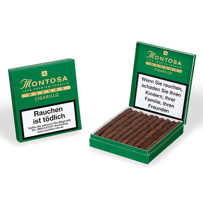 Montosa Maduro Zigarillos Schachtel