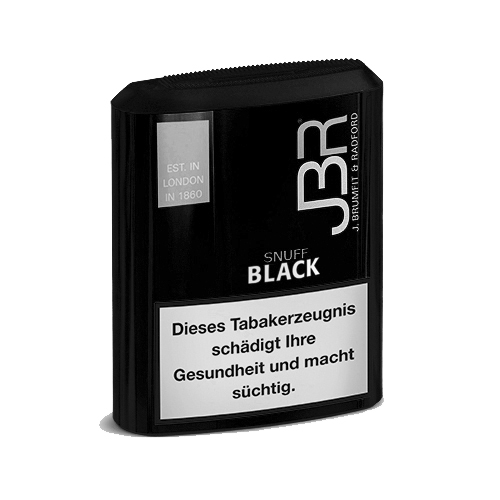 JBR Black Snuff Schnupftabak Dose