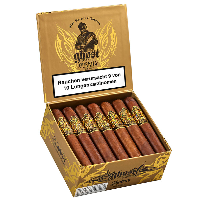 Gurkha Ghost Gold Shadow Zigarren Kiste Open