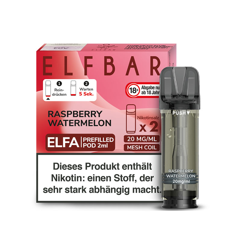 Elfbar Elfa Pods Raspberry Watermelon - 20mg Nikotin