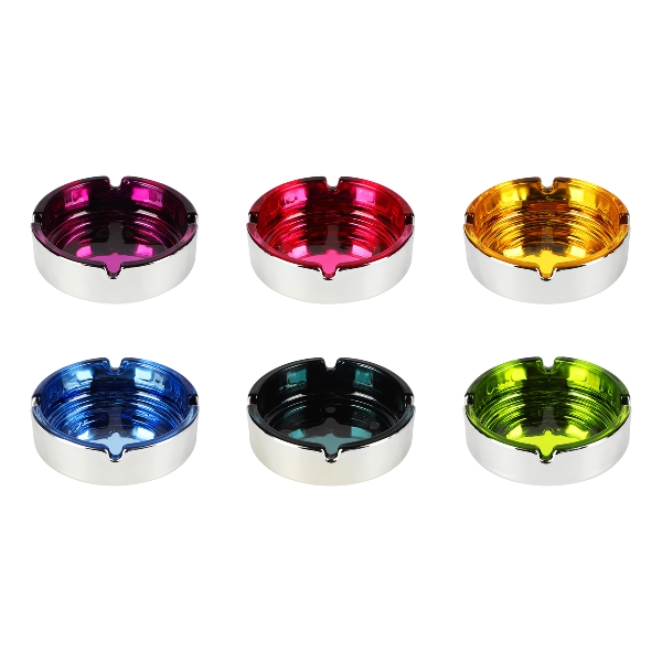 Atomic Glas Aschenbecher Metallc Design