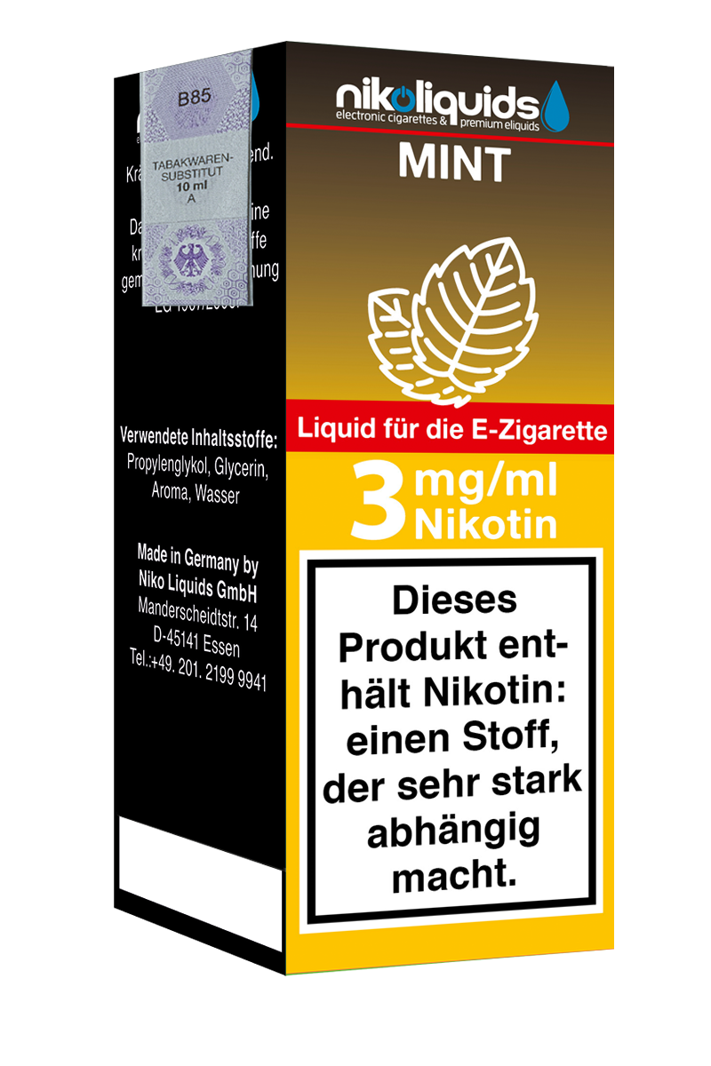 E-Liquid Nikoliquids Mint 3 mg