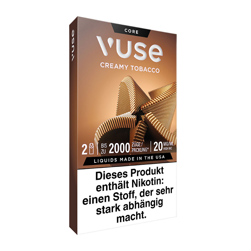 Vuse Creamy Tobacco 20mg Prefilled Pods Side