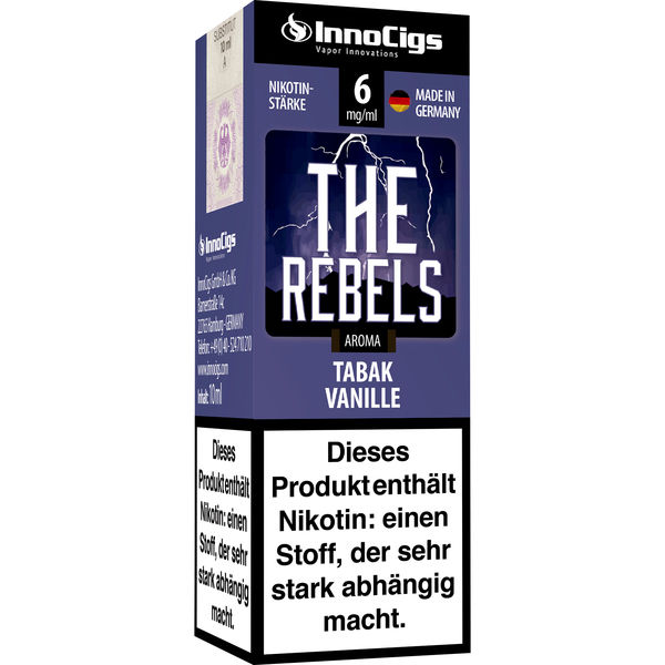 E-Liquid Innocigs The Rebels Tabak Vanille 6mg