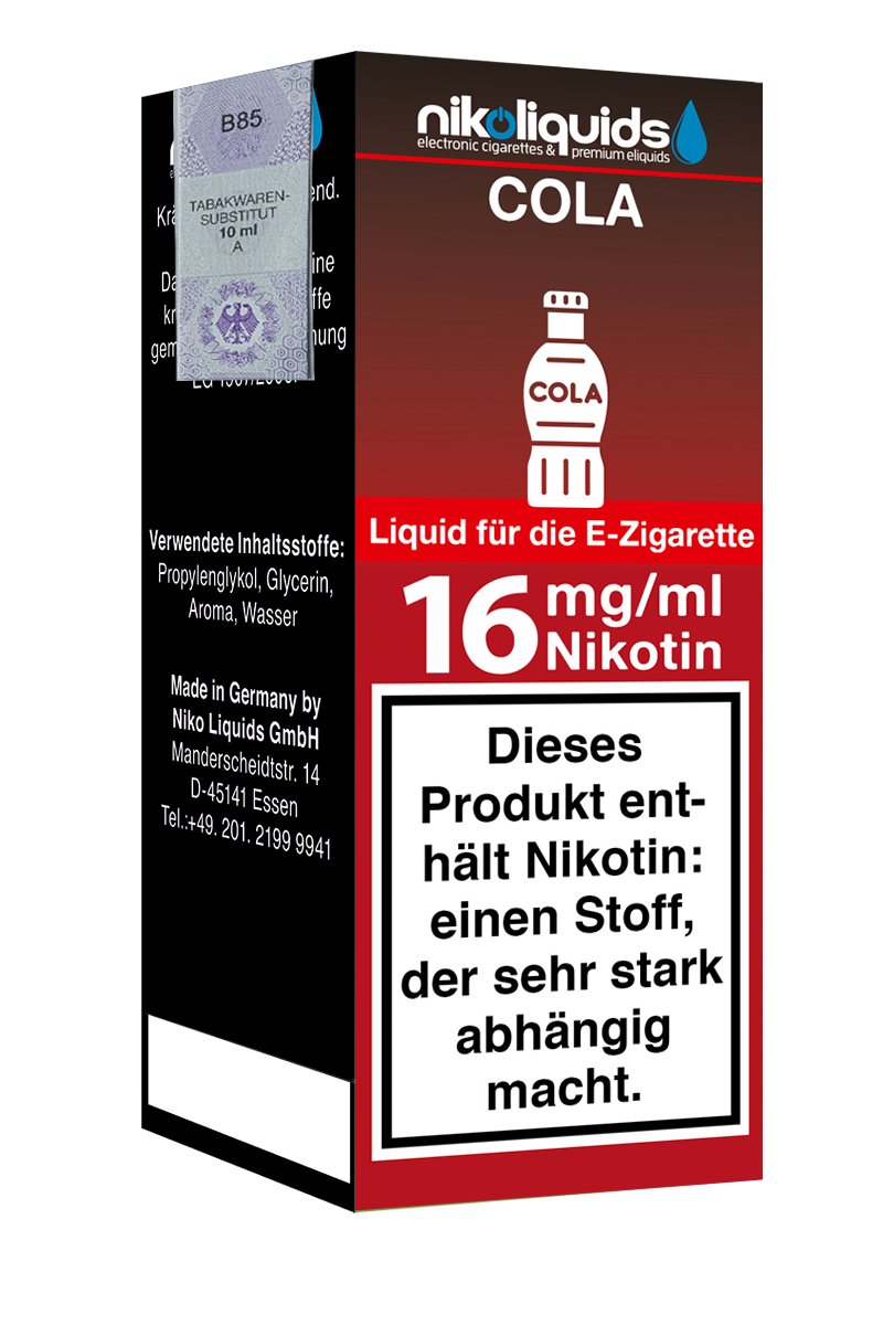 E-Liquid Nikoliquids Cola 16 mg 70 Pg 30 Vg