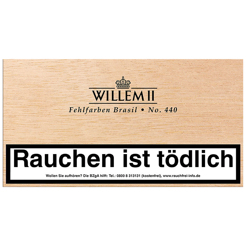 Willem II Fehlfarben 440 Brasil Zigarillos Kiste