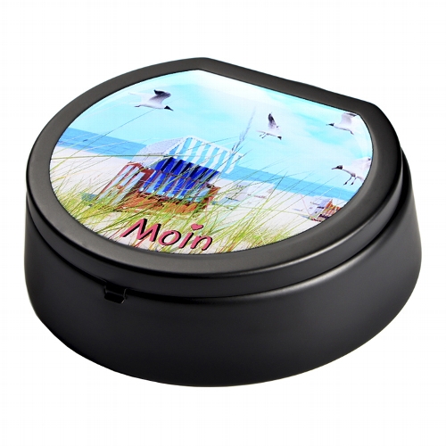 Atomic Aschenbecher Maritim mit Sterneinsatz und Deckel