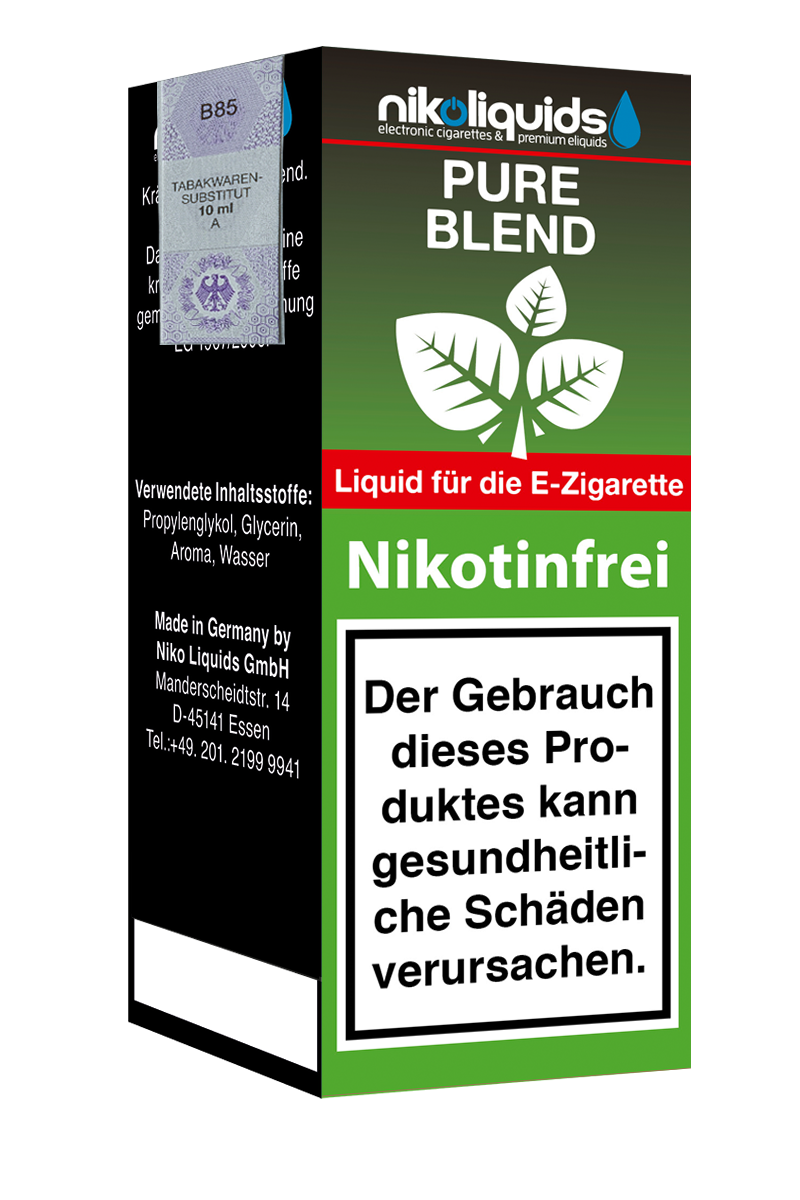 E-Liquid Nikoliquids Pure Blend 0 mg 70 Pg 30 Vg