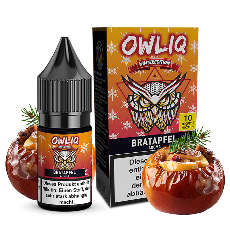 Owliq Bratapfel Winter Edition 10mg Nikotinsalz Liquid