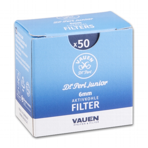 Pfeifenfilter Vauen Dr Perl Aktivkohle Jufifty 50 Stück Packung