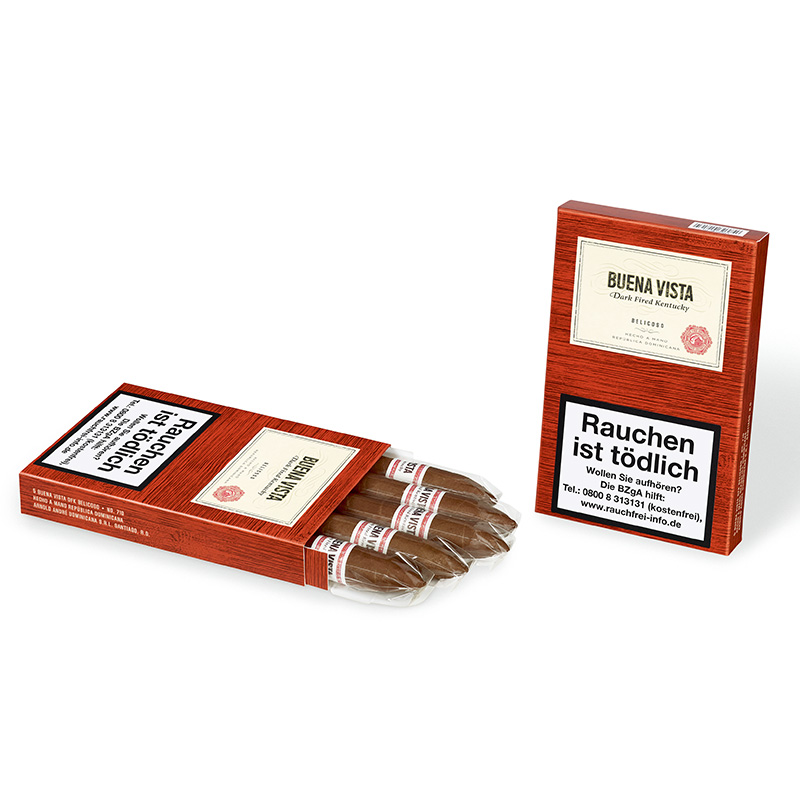 Buena Vista Dark Fired Kentucky Belicoso Zigarren Schachtel